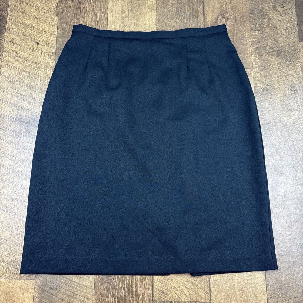 Jaclyn Smith Classics Black Straight Pencil Skirt Career Workwear Office Size 10
